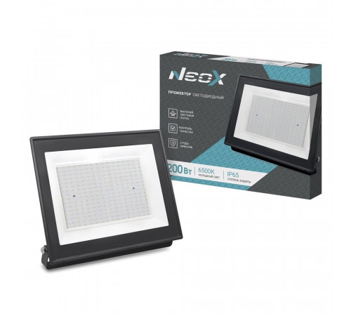 Прожектор светодиодный NEOX ДДО-8 6500К 200 Вт IP65 черный Прожектор светодиодный NEOX ДДО-8 6500К 200 Вт IP65 черный