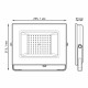 Прожектор светодиодный Gauss Elementary ДО-100 6500К 100 Вт IP65 черный