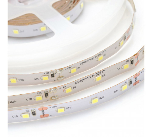 Лента светодиодная SMD 2835 Apeyron (000130) 4000К 48 Вт 12 В IP20 5 м Лента светодиодная SMD 2835 Apeyron (000130) 4000К 48 Вт 12 В IP20 5 м