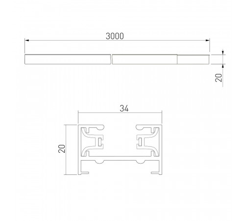 Шинопровод однофазный Elektrostandard Track Rail BK Surface 3 м черный (a057087) Шинопровод однофазный Elektrostandard Track Rail BK Surface 3 м черный (a057087)