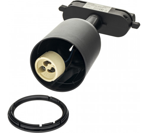 Трековый светильник однофазный Ritter Artline 12 Вт GU10 4 кв.м черный (59870 5) Трековый светильник однофазный Ritter Artline 12 Вт GU10 4 кв.м черный (59870 5)