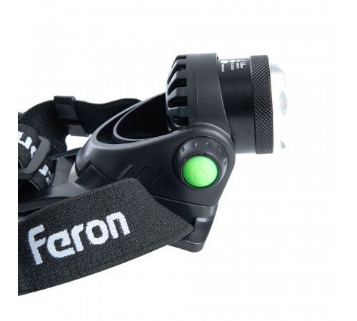 Фонарь налобный Feron 1 LED 5 Вт аккумуляторный Li-Ion 2000 мАч пластик Фонарь налобный Feron 1 LED 5 Вт аккумуляторный Li-Ion 2000 мАч пластик