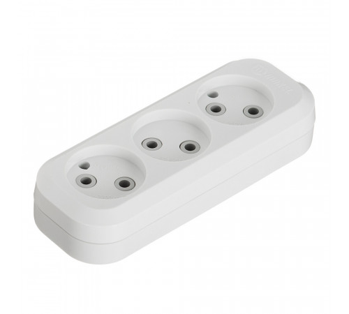 Колодка электрическая 3 розетки Makel 10 А 250 В 2,2 кВт белая (MGP121) Колодка электрическая 3 розетки Makel 10 А 250 В 2,2 кВт белая (MGP121)