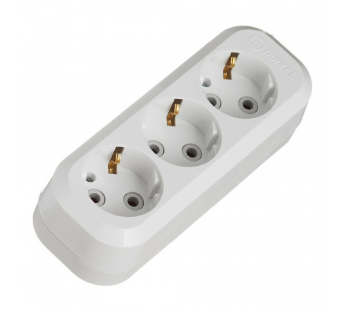 Колодка электрическая 3 розетки Makel 16 А 250 В 2,2 кВт белая (MGP131) Колодка электрическая 3 розетки Makel 16 А 250 В 2,2 кВт белая (MGP131)