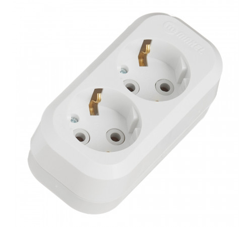 Колодка электрическая 2 розетки Makel 16 А 250 В 2,2 кВт белая (MGP111) Колодка электрическая 2 розетки Makel 16 А 250 В 2,2 кВт белая (MGP111)