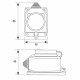 Колодка электрическая UNIVersal 16 А 250 В UNIVersal с заглушкой компакт оранжевая (3037)