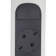 Колодка электрическая 3 розетки Legrand 16 А 230 В 3,68 кВт бело-черная (694543)