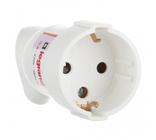 Розетка Legrand 16 А 230 В с кольцом белая (050191) Розетка Legrand 16 А 230 В с кольцом белая (050191)
