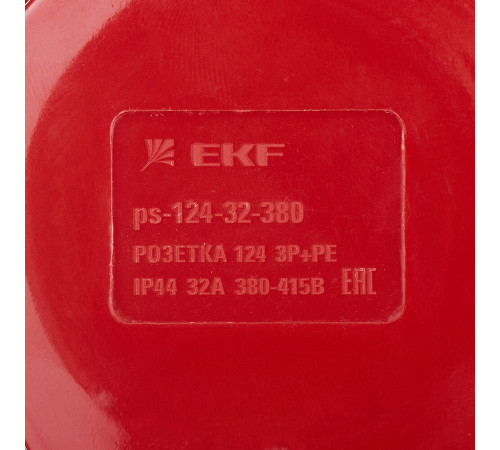 Розетка силовая угловая настенная EKF PROxima 3Р+РЕ 32 А 380 В IP44 Розетка силовая угловая настенная EKF PROxima 3Р+РЕ 32 А 380 В IP44