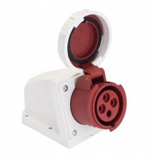 Розетка силовая настенная EKF PROxima с заземлением 3Р+РЕ 16 А 380 В IP67 (ps-1142-16-380)