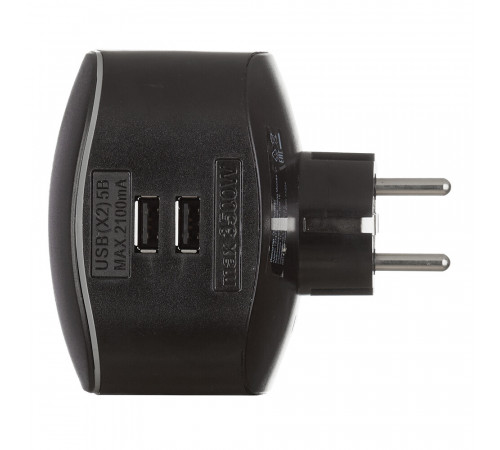 Разветвитель 3 розетки Эра 16 А 220 В 3,5 кВт 2хUSB черный (Б0046364) Разветвитель 3 розетки Эра 16 А 220 В 3,5 кВт 2хUSB черный (Б0046364)