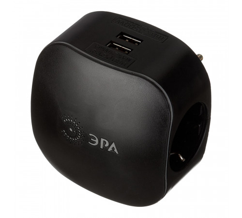 Разветвитель 3 розетки Эра 16 А 220 В 3,5 кВт 2хUSB черный (Б0046364) Разветвитель 3 розетки Эра 16 А 220 В 3,5 кВт 2хUSB черный (Б0046364)