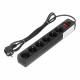 Сетевой фильтр UNIVersal 6 розеток 1,8 м 10 А 2,2 кВт черный (967U-4001)