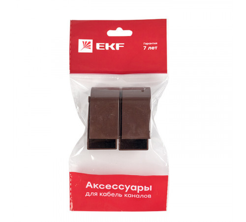 Заглушка торцевая для кабель-канала EKF 25х25 мм темное дерево (4 шт.) (ecd-25-25x4) Заглушка торцевая для кабель-канала EKF 25х25 мм темное дерево (4 шт.) (ecd-25-25x4)