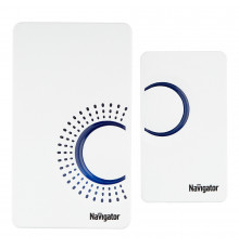Звонок Navigator (616964) беспроводной с кнопкой 36 мелодий белый