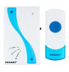 Звонок Rexant RX-2 (73-0020) беспроводной с кнопкой 32 мелодии белый водонепроницаемая кнопка