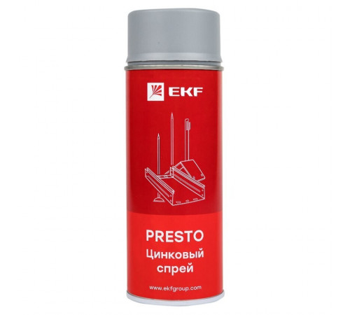 Спрей цинковый EKF Presto (lp-zinc) Спрей цинковый EKF Presto (lp-zinc)
