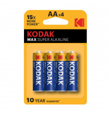 Батарейка Kodak Мax АА пальчиковая LR6 1,5 В (4 шт.) (Б0005120)
