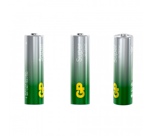Батарейка GP Batteries Super Алкалин AA пальчиковая LR6 1,5 В (30 шт.) (GP 15AA21-2CRSWC30) Батарейка GP Batteries Super Алкалин AA пальчиковая LR6 1,5 В (30 шт.) (GP 15AA21-2CRSWC30)