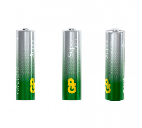 Батарейка GP Batteries Super Алкалин AA пальчиковая LR6 1,5 В (20 шт.) (GP 15AA21-2CRSWC20) Батарейка GP Batteries Super Алкалин AA пальчиковая LR6 1,5 В (20 шт.) (GP 15AA21-2CRSWC20)