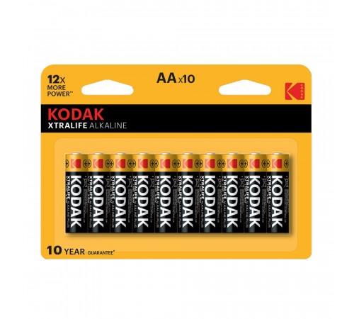 Батарейка Kodak Xtralife АА пальчиковая LR6 1,5 В (10 шт.) (Б0014330) Батарейка Kodak Xtralife АА пальчиковая LR6 1,5 В (10 шт.) (Б0014330)