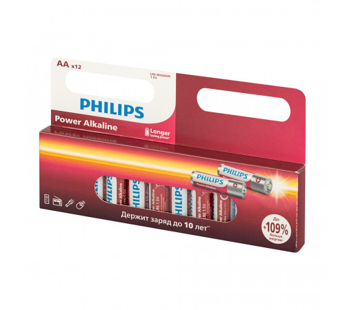 Батарейка Philips Power пальчиковая АА 1,5 В (12 шт.) (Б0064661) Батарейка Philips Power пальчиковая АА 1,5 В (12 шт.) (Б0064661)