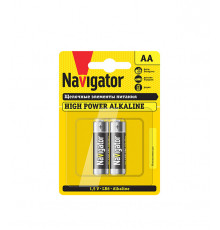 Батарейка Navigator АА пальчиковая LR6 1,5 В (2 шт.)
