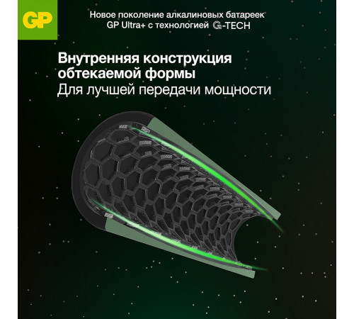 Батарейка GP Batteries Ultra+ Алкалин AA пальчиковая LR6 1,5 В (8 шт.) (GP 15AUPA21-2CRB8) Батарейка GP Batteries Ultra+ Алкалин AA пальчиковая LR6 1,5 В (8 шт.) (GP 15AUPA21-2CRB8)