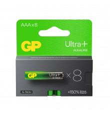 Батарейка GP Batteries Ultra+ Алкалин AAA мизинчиковая LR03 1,5 В (8 шт.) (GP 24AUPA21-2CRB8)