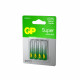 Батарейка GP Batteries Super Алкалин AAA мизинчиковая LR03 1,5 В (4 шт.) (GP 24AA21-2CRSBC4)