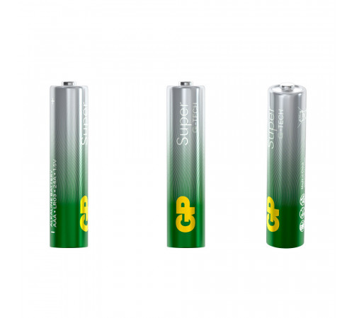 Батарейка GP Batteries Super Алкалин AAA мизинчиковая LR03 1,5 В (20 шт.) (GP 24AA21-2CRSWC20) Батарейка GP Batteries Super Алкалин AAA мизинчиковая LR03 1,5 В (20 шт.) (GP 24AA21-2CRSWC20)