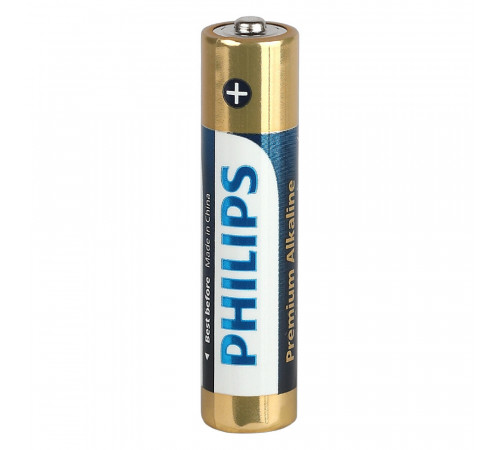 Батарейка Philips Premium ААА мизинчиковая LR03 1,5 В (4 шт.) (Б0062755) Батарейка Philips Premium ААА мизинчиковая LR03 1,5 В (4 шт.) (Б0062755)