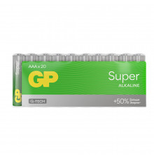 Батарейка GP Batteries Super Алкалин AAA мизинчиковая LR03 1,5 В (20 шт.) (GP 24AA21-2CRSWC20)