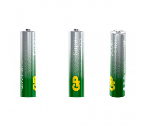 Батарейка GP Batteries Super Алкалин AAA мизинчиковая LR03 1,5 В (2 шт.) (GP 24AA21-2CRSBC2) Батарейка GP Batteries Super Алкалин AAA мизинчиковая LR03 1,5 В (2 шт.) (GP 24AA21-2CRSBC2)