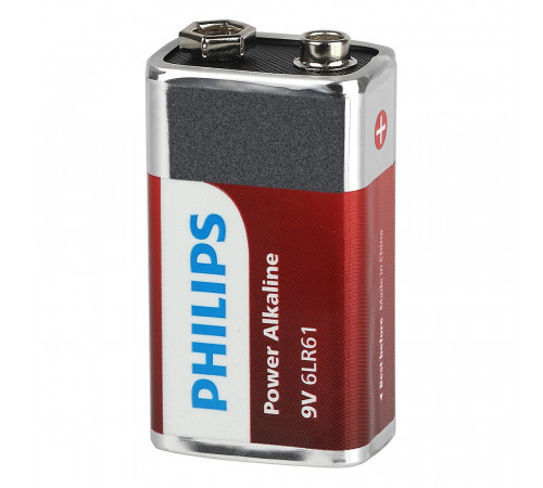 Батарейка Philips Power (Б0062717) крона 6LR61 9 В (1 шт.) Батарейка Philips Power (Б0062717) крона 6LR61 9 В (1 шт.)