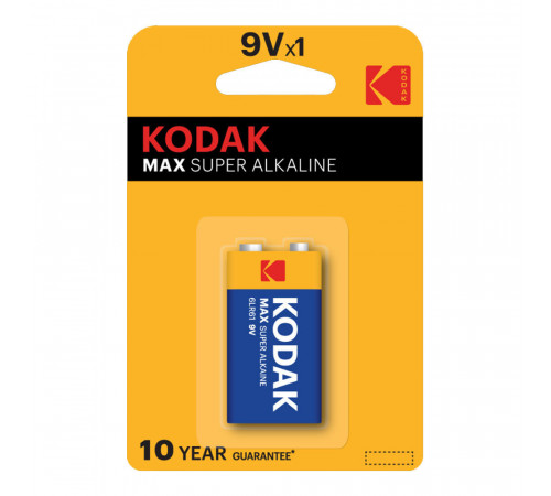 Батарейка Kodak Мax (Б0005130) крона 9 В (1 шт.) Батарейка Kodak Мax (Б0005130) крона 9 В (1 шт.)