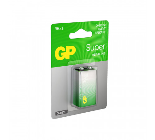 Батарейка GP Batteries Super Алкалин крона 6LR61/6F22 9 В (1 шт.) (GP 1604AA21-5CRSBC1) Батарейка GP Batteries Super Алкалин крона 6LR61/6F22 9 В (1 шт.) (GP 1604AA21-5CRSBC1)