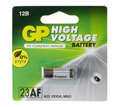 Батарейка GP Batteries A23 12 В (1 шт.) Батарейка GP Batteries A23 12 В (1 шт.)