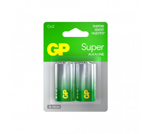 Батарейка GP Batteries Super Алкалин C LR14 1,5 В (2 шт.) (GP 14AA21-2CRSBC2) Батарейка GP Batteries Super Алкалин C LR14 1,5 В (2 шт.) (GP 14AA21-2CRSBC2)