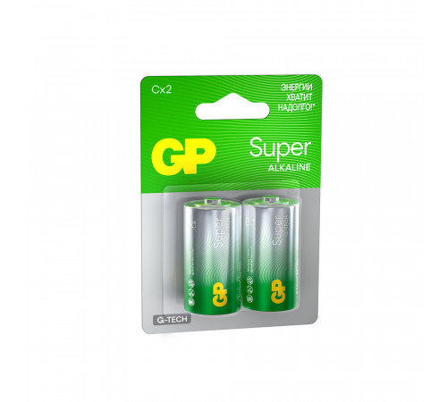 Батарейка GP Batteries Super Алкалин C LR14 1,5 В (2 шт.) (GP 14AA21-2CRSBC2) Батарейка GP Batteries Super Алкалин C LR14 1,5 В (2 шт.) (GP 14AA21-2CRSBC2)