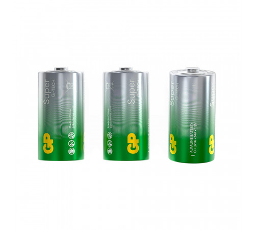 Батарейка GP Batteries Super Алкалин C LR14 1,5 В (2 шт.) (GP 14AA21-2CRSBC2) Батарейка GP Batteries Super Алкалин C LR14 1,5 В (2 шт.) (GP 14AA21-2CRSBC2)