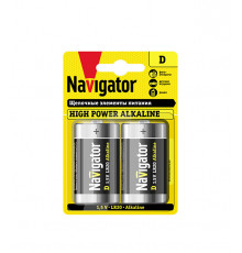 Батарейка Navigator D LR20 1,5 В (2 шт.)