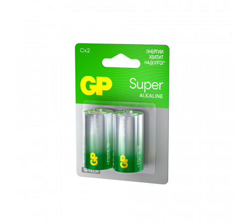 Батарейка GP Batteries Super Алкалин C LR14 1,5 В (2 шт.) (GP 14AA21-2CRSBC2) Батарейка GP Batteries Super Алкалин C LR14 1,5 В (2 шт.) (GP 14AA21-2CRSBC2)