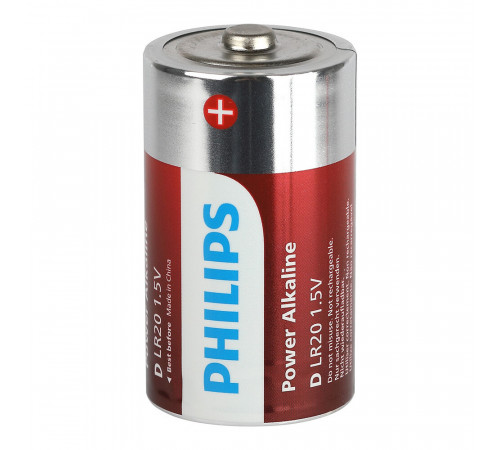 Батарейка Philips Power D LR20 1,5 В (2 шт.) (Б0062732) Батарейка Philips Power D LR20 1,5 В (2 шт.) (Б0062732)