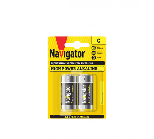 Батарейка Navigator LR14 1,5 В (2 шт.) Батарейка Navigator LR14 1,5 В (2 шт.)