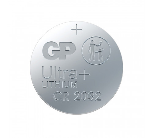Батарейка GP Batteries Ultra+ Литий таблетка CR2032 3 В (2 шт.) (GP CR2032UP-2CCRSBC2) Батарейка GP Batteries Ultra+ Литий таблетка CR2032 3 В (2 шт.) (GP CR2032UP-2CCRSBC2)