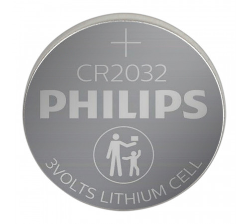 Батарейка Philips Lithium таблетка CR2032 3 В (2 шт.) (Б0062716) Батарейка Philips Lithium таблетка CR2032 3 В (2 шт.) (Б0062716)