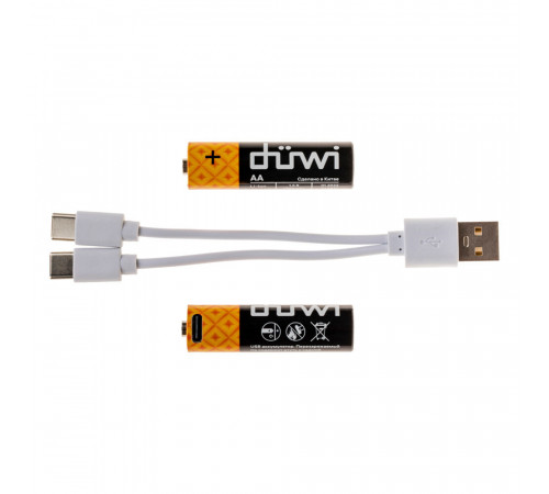 Аккумулятор Duwi AA пальчиковый HR6 1,5 В Li-Ion (2 шт.) (62010 5) Аккумулятор Duwi AA пальчиковый HR6 1,5 В Li-Ion (2 шт.) (62010 5)