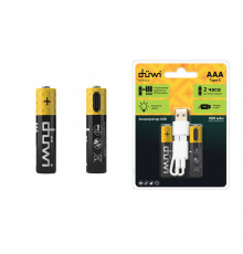 Аккумулятор Duwi AAA мизинчиковый HR03 1,5 В Li-Ion (2 шт.) (62012 9)