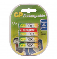 Аккумулятор GP Batteries AAA мизинчиковый LR03 1,2 В 1000 мАч (4 шт.)